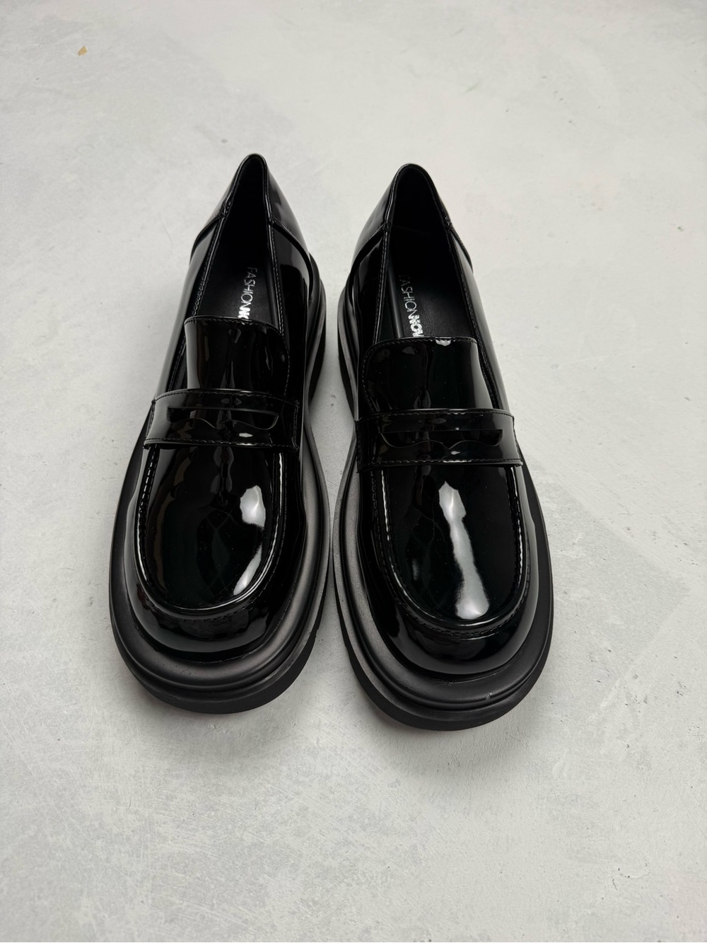 Black Patent Leather Loafers